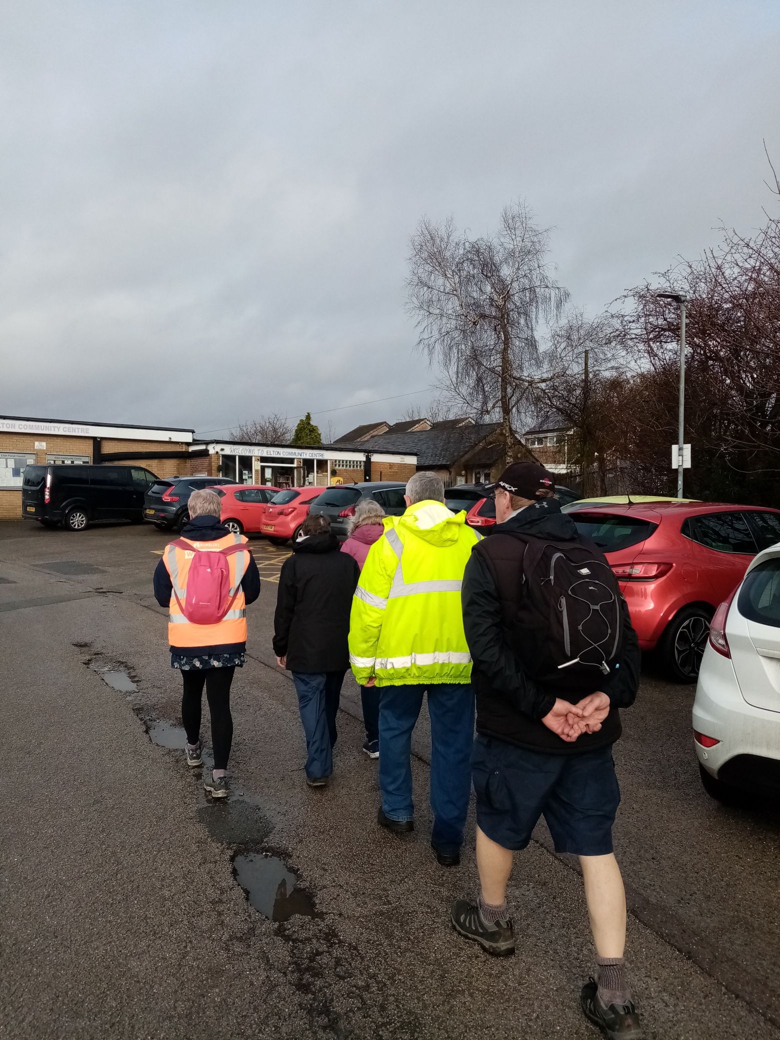 Walkers heading back for a cuppa